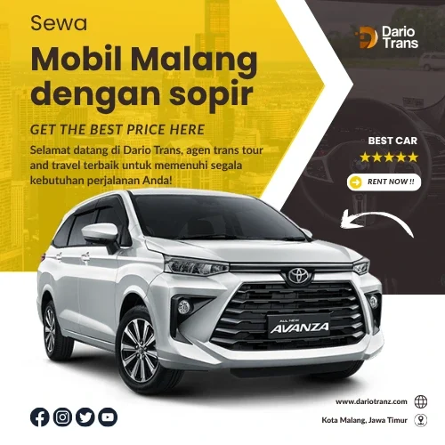 Sewa mobil Malang dengan sopir